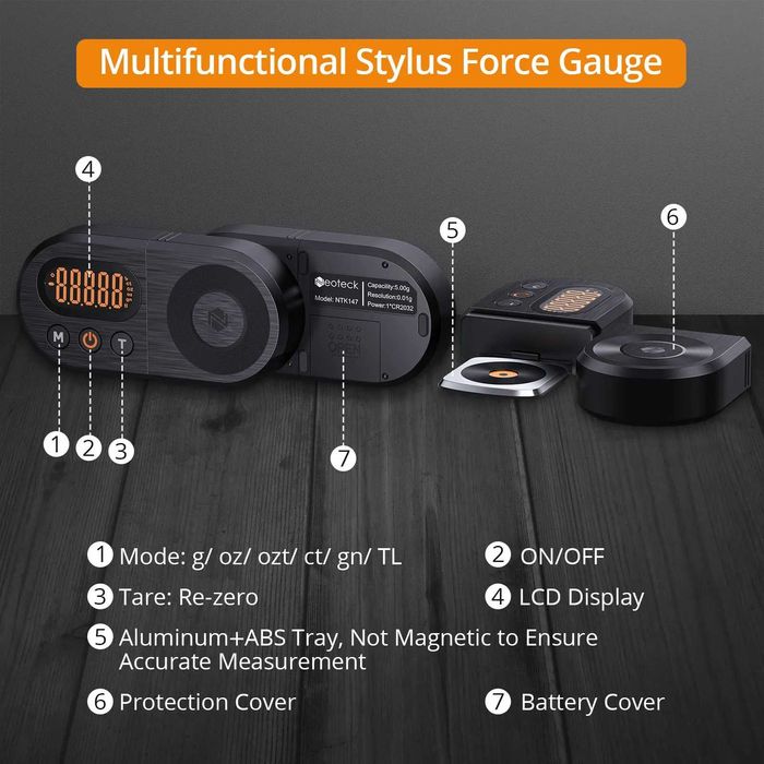 Balança digital para agulha de giradiscos gira discos - nova