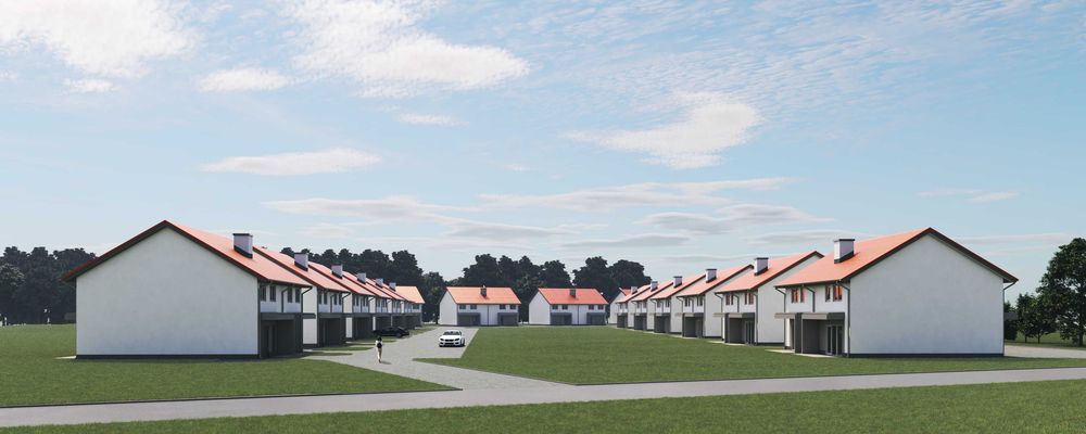 Działka z Pozwoleniem na Budowe Domów - Bliźniaków- Międzylesie Ostróda - Widok 4