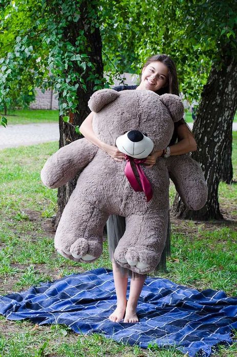Великий плюшевий ведмедик Ветлі 130 см.Купити ведмедика РОЗПРОДАЖ!