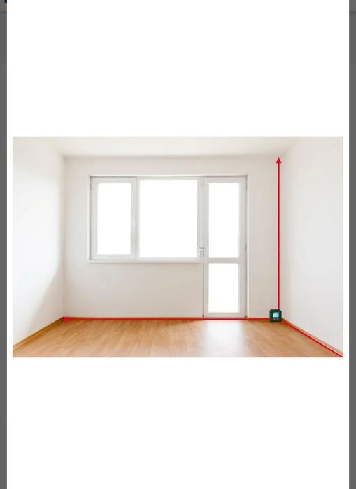 Medidor de distância a laser com fita métrica de 4 V parkside