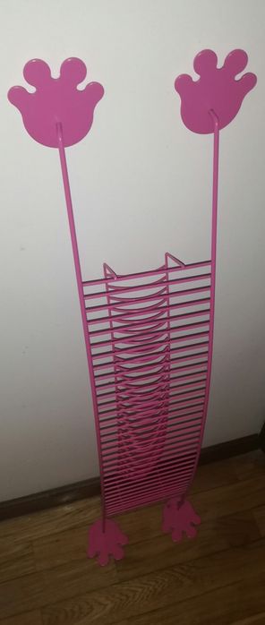 Estante porta-CD's rosa