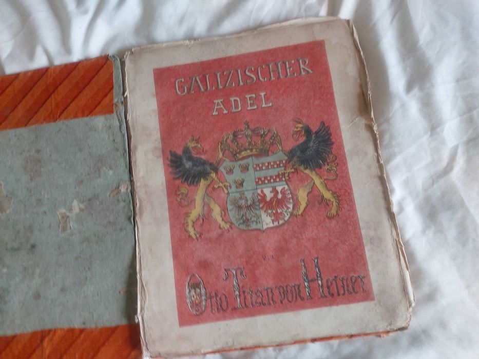 Stara Książka Herby galickie „Galizischer Adel” Otto Titan von Hefner, 1863 r.