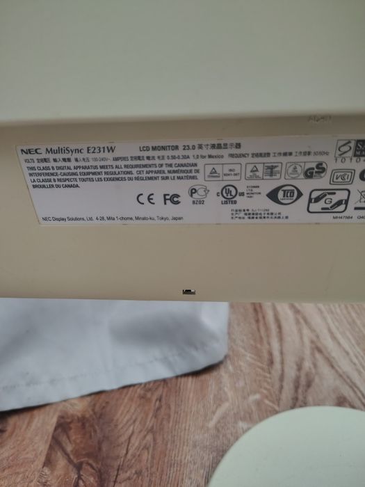Monitor NEC MultiSync E231W