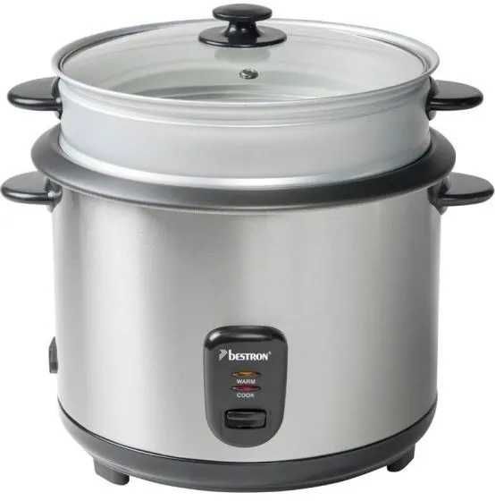 C98 Szybkowar Ryżowar Bestron ARC280 2,8 l, srebrny NOWY Z DEFEKTEM
