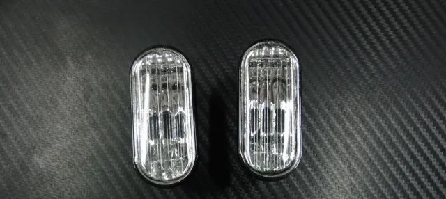 Piscas, Farolins Laterais + lâmpadas cromadas para Honda civic, crx, crx del sol, logo, s2000 fundo cristal