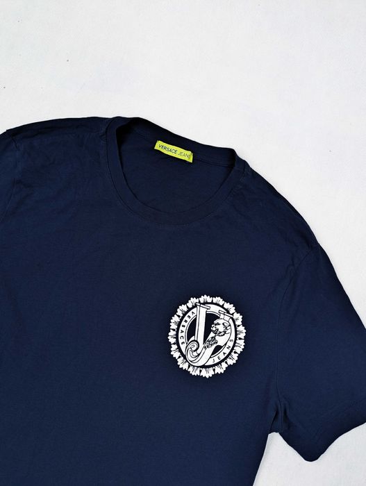 Versace jeans granatowa koszulka t-shirt L