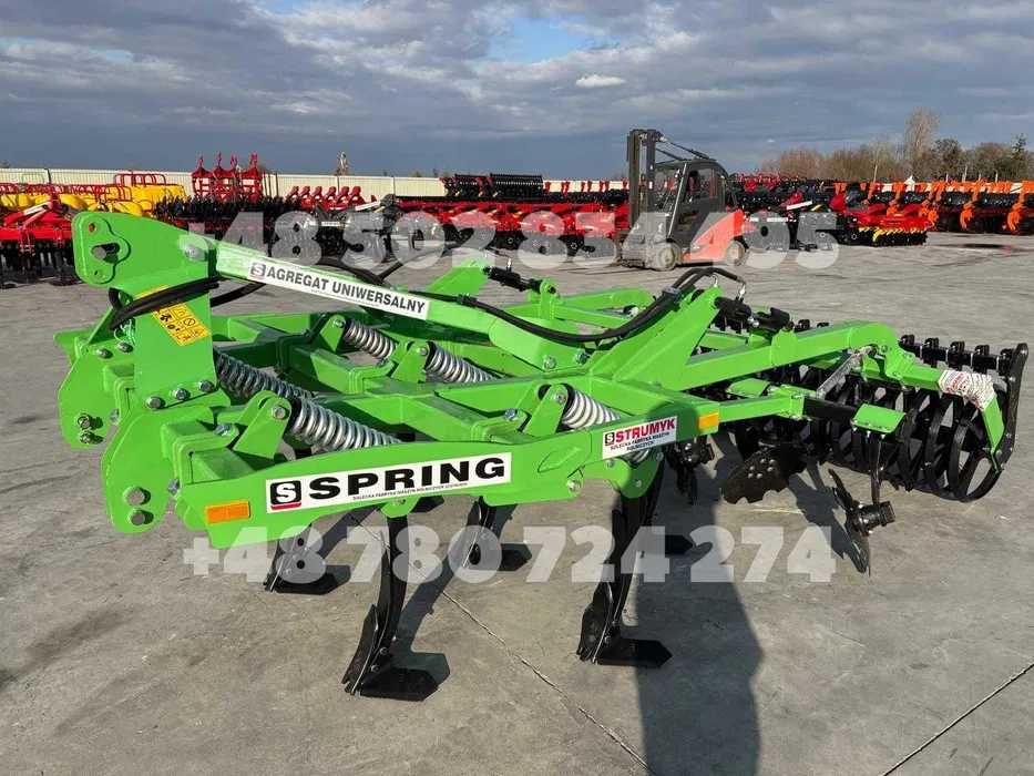 bezorkowy/2m/2,4m/3m SPRING AGREGAT podorywkowo-orkowy/brona/gruber