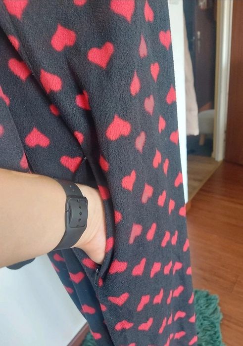 Kombinezon Mickey Mouse polarowy Disney Myszka Minnie serduszka S M