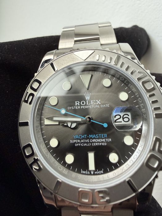 Годинник Rolex Yacht Master 41 Сірий Ролекс
