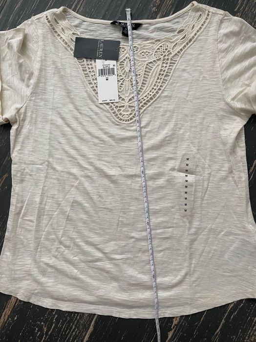 Ralph lauren. трикотажный топ футболка хлопок р M