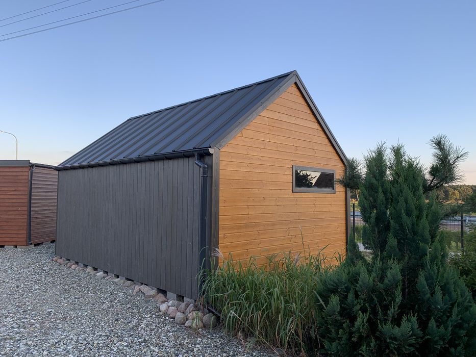 Domek drewniany, ogrodowy, narzędziowy, letniskowy, nowoczesny
