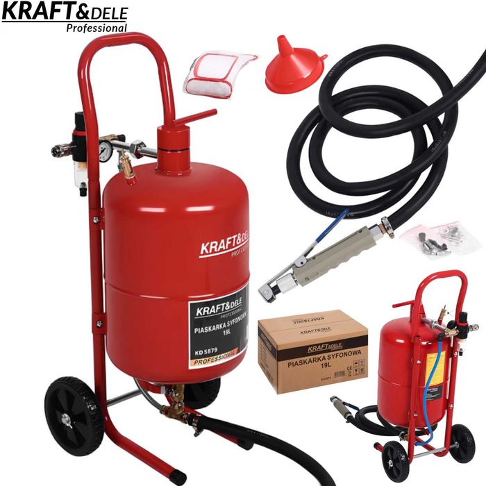 KRAFT&DELE Piaskarka Syfonowa Pneumatyczna 19l 6-10bar KD5879