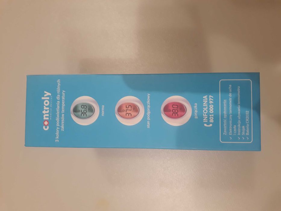 Elektroniczny termometr CONTROLY do ducha i czoła