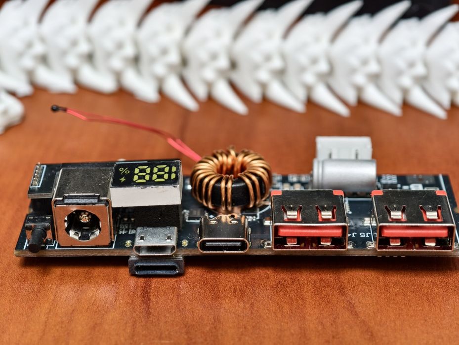 Плата повербанка 100W 4S (BMS модуль швидкої зарядки) + Корпуси