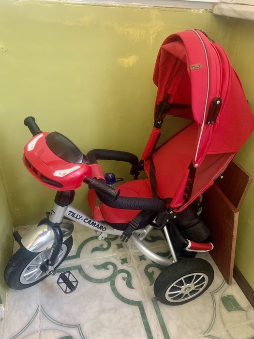 Детский велосипед с родительской ручкой