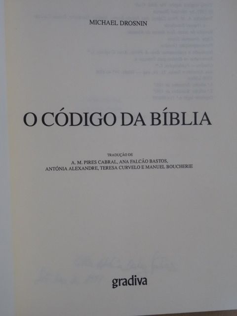 O Código da Bíblia de Michael Drosnin
