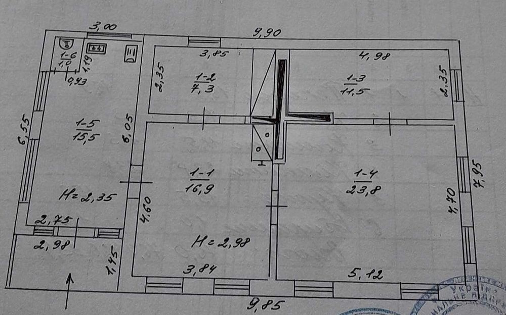 Продамо будинок, 76 кв, Вищий Булатець