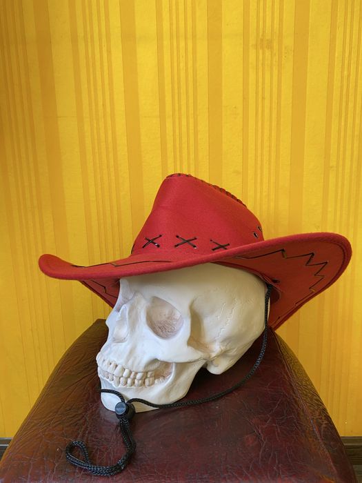Капелюх шляпа ковбой ковбойська червона