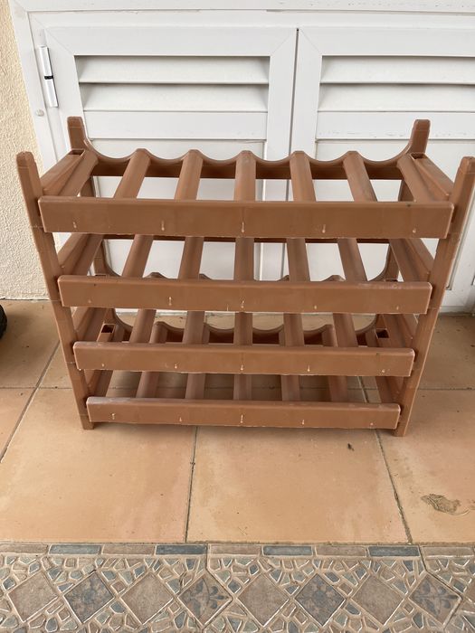 Suporte de vinhos garrafeira de plastico