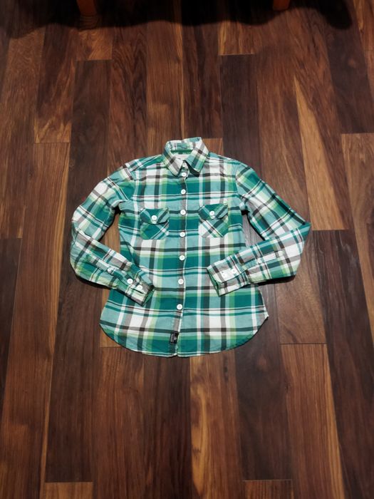 Elegancka koszula w kratę S damska CRS