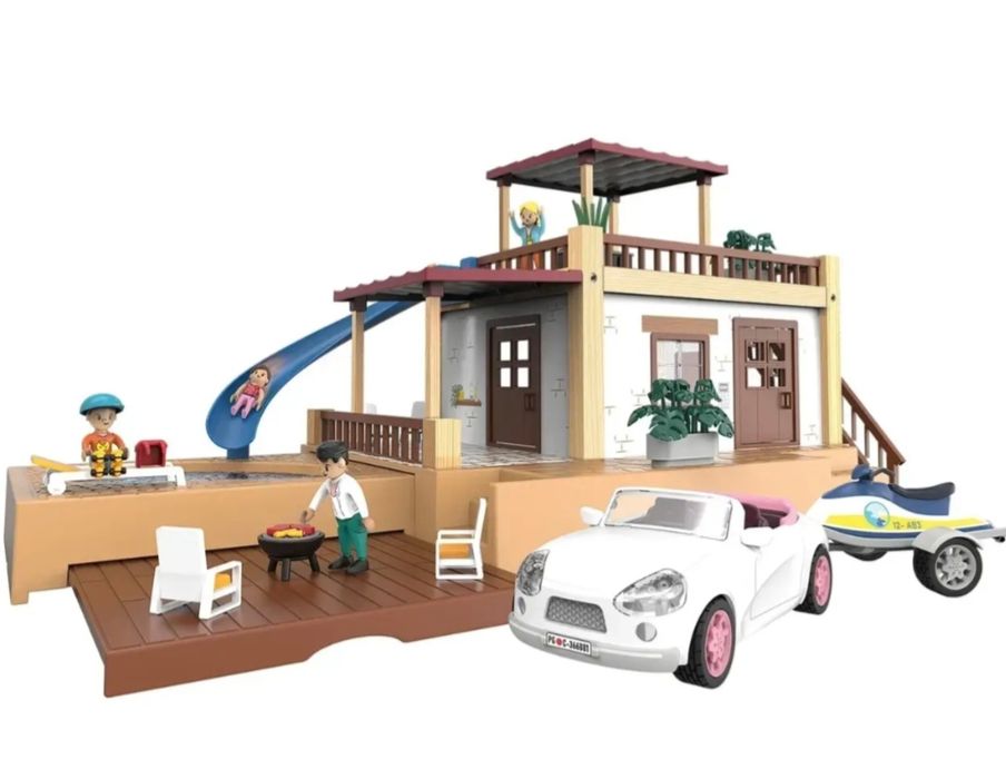 пляжний будинок з лед підсвіткою,звуковими ефектами, playtive 139 деталей