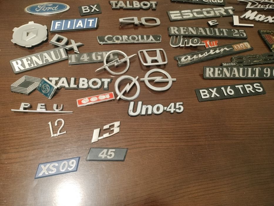 Símbolos Emblemas legendas de automóveis antigos