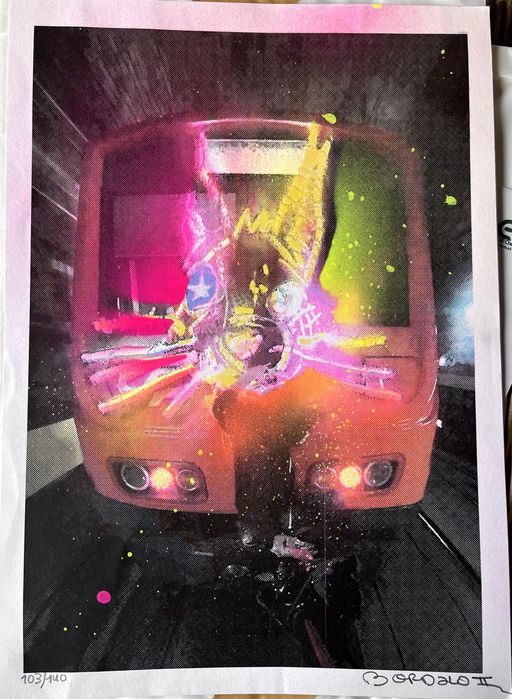 Bordalo II - Serigrafia  - EVILUTION - Edição Esgotada