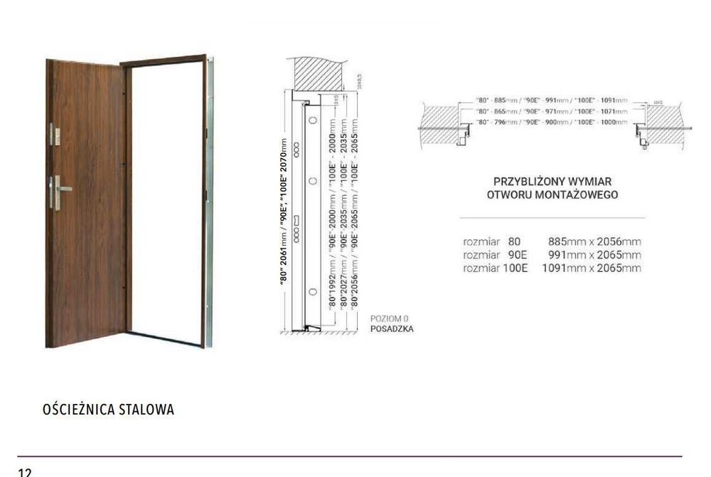 Drzwi zewnętrzne stalowe Lak Polskie