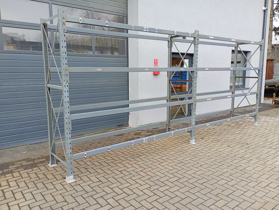 Regał magazynowy do garażu warsztatu kontenera Dexion 580x200x80cm