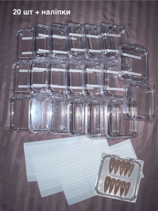 набір гель лаків / набір для створення накладних нігтів / тіпси стрази