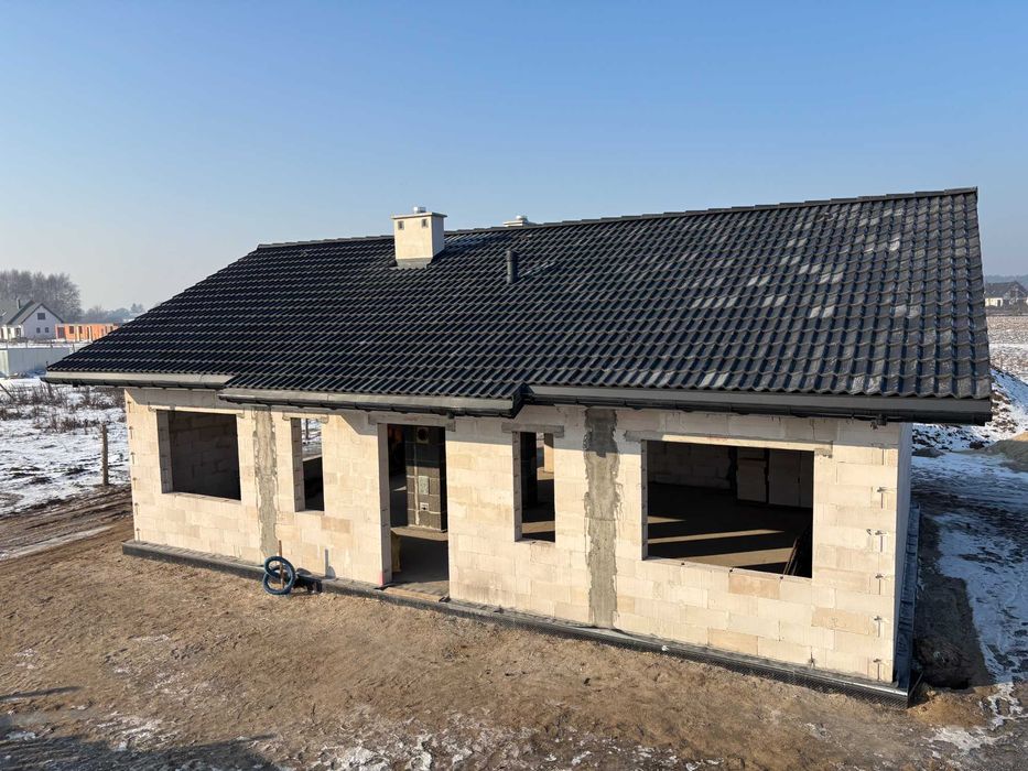 Dom w stanie surowym – 15 min od Torunia – Zławieś Mała