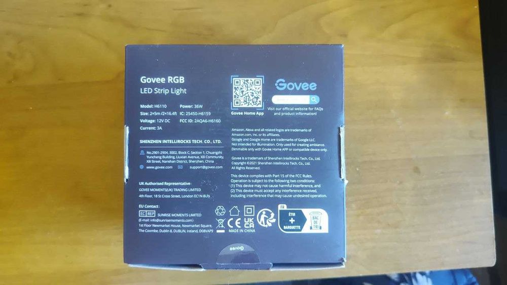 Govee H6110 Taśma LED Wi-Fi (2x5m), Nowa