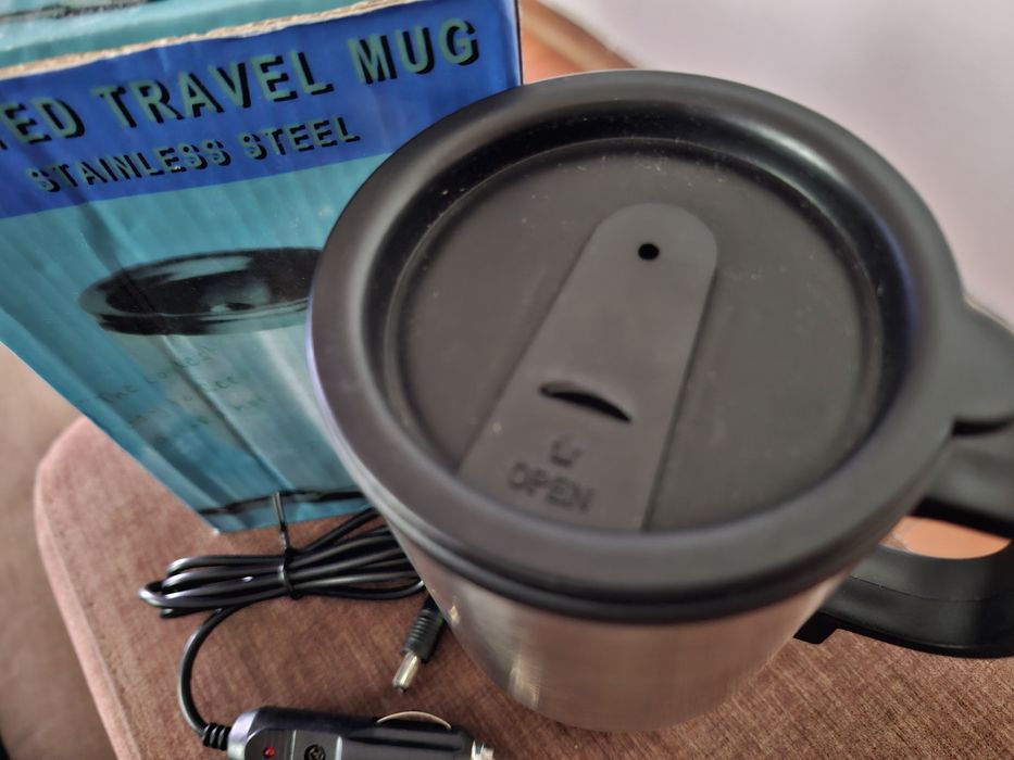 Caneca de aquecer agua chá o outros liquidos através do isqueiro do Carro Novo