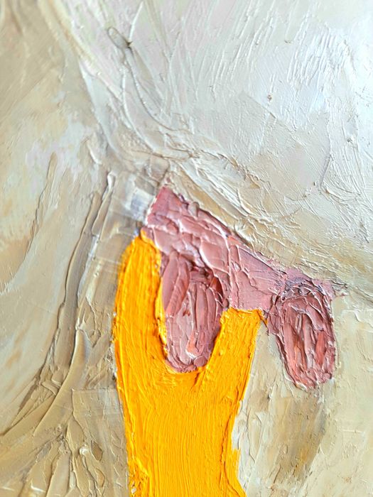 Obraz krów, płótno 80x120, farby olejne