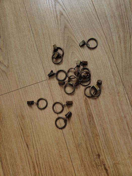 Karnisz metalowy podwójny stare złoto