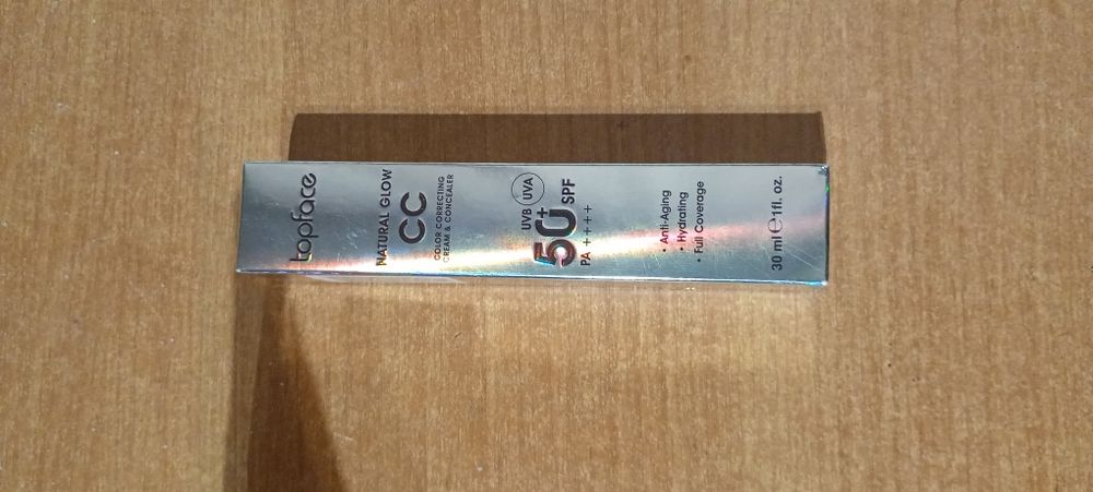 Topface - podkład do twarzy CC Natural Glow Cream&Concelar 001 Cool Be