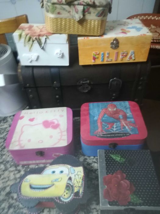 Caixas de madeira de bijuteria ou para outro fim