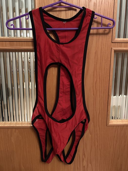 Singlet męski czerwony rozmiar M/L