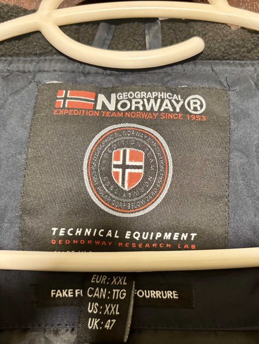 Geographical Norway | Parka | Navy | XXL - bdb. stan - używana !!