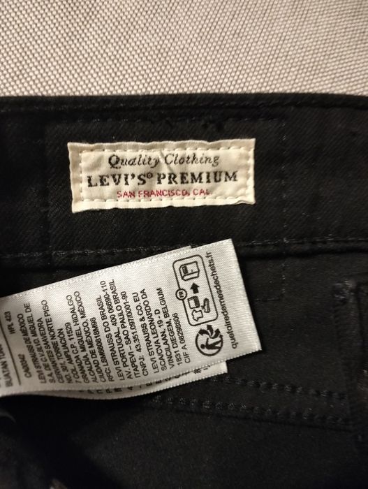 Damskie czarne jeansy Levi's Premium