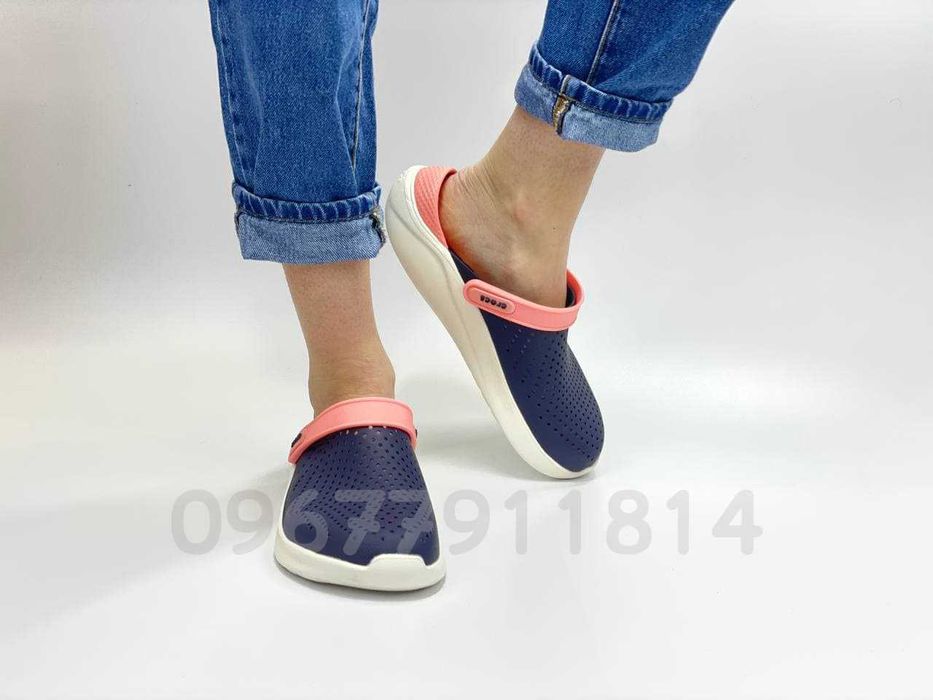 Женские сабо крокс лайт райд Crocs LiteRide navy/melon и др расцветки
