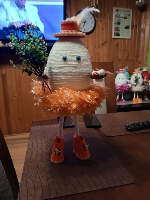 Jajko wielkanocne wys. 50 cm. Ozdoba Wielkanocna