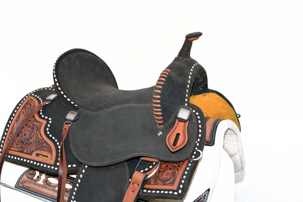 Siodło western z USA 17C na szerokiego konia