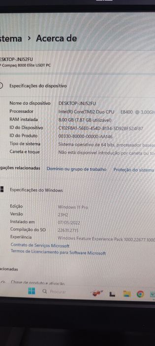 Computador secretária Windows 11 completo