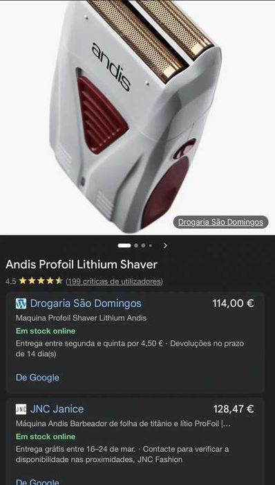 Máquina shaver andis nova