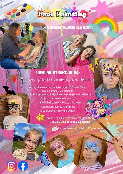 Malowanie twarzy Face Painting