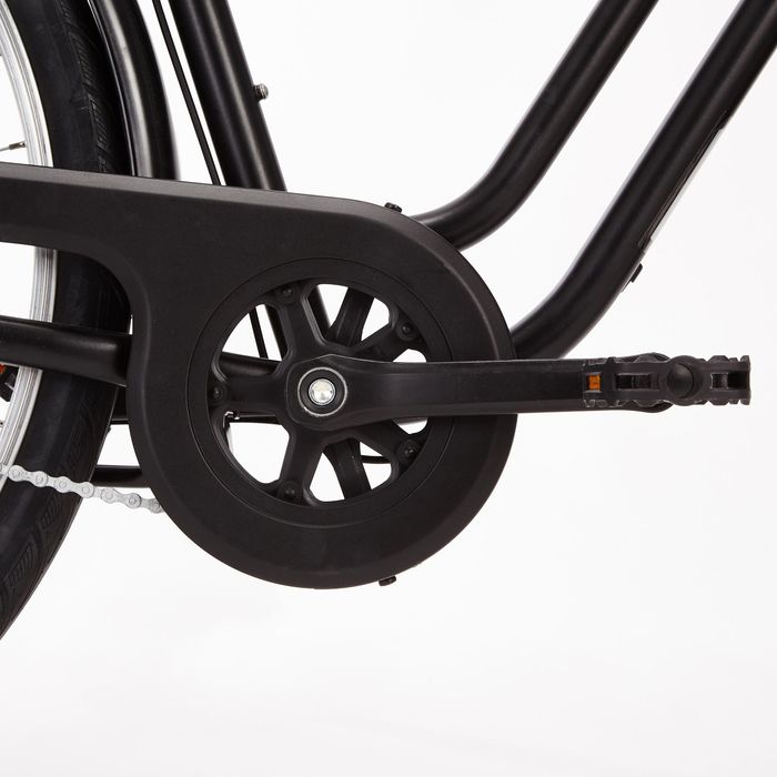 BICICLETA DE CIDADE ELOPS 100 QUADRO BAIXO PRETO