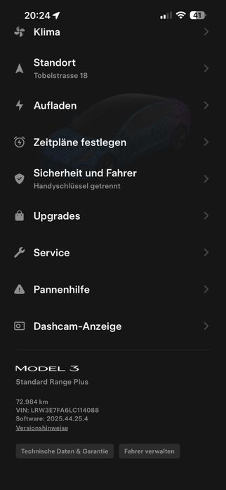 Tesla 3 SR+ Szwajcar