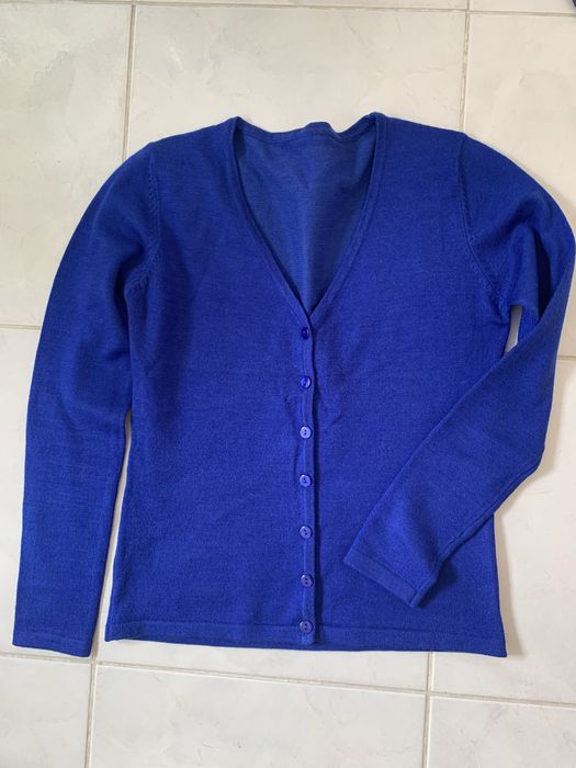 Casaco de malha azulao
