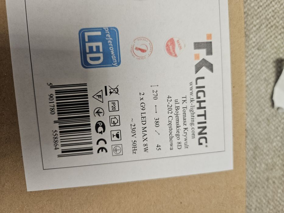 Kinkiet chmurka beżowa